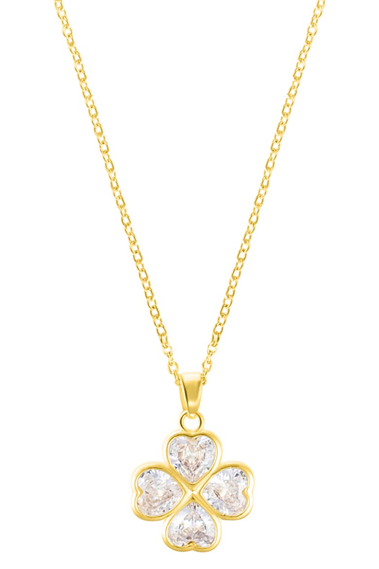 Clover Pendant Necklace, Main, color, GOLD
