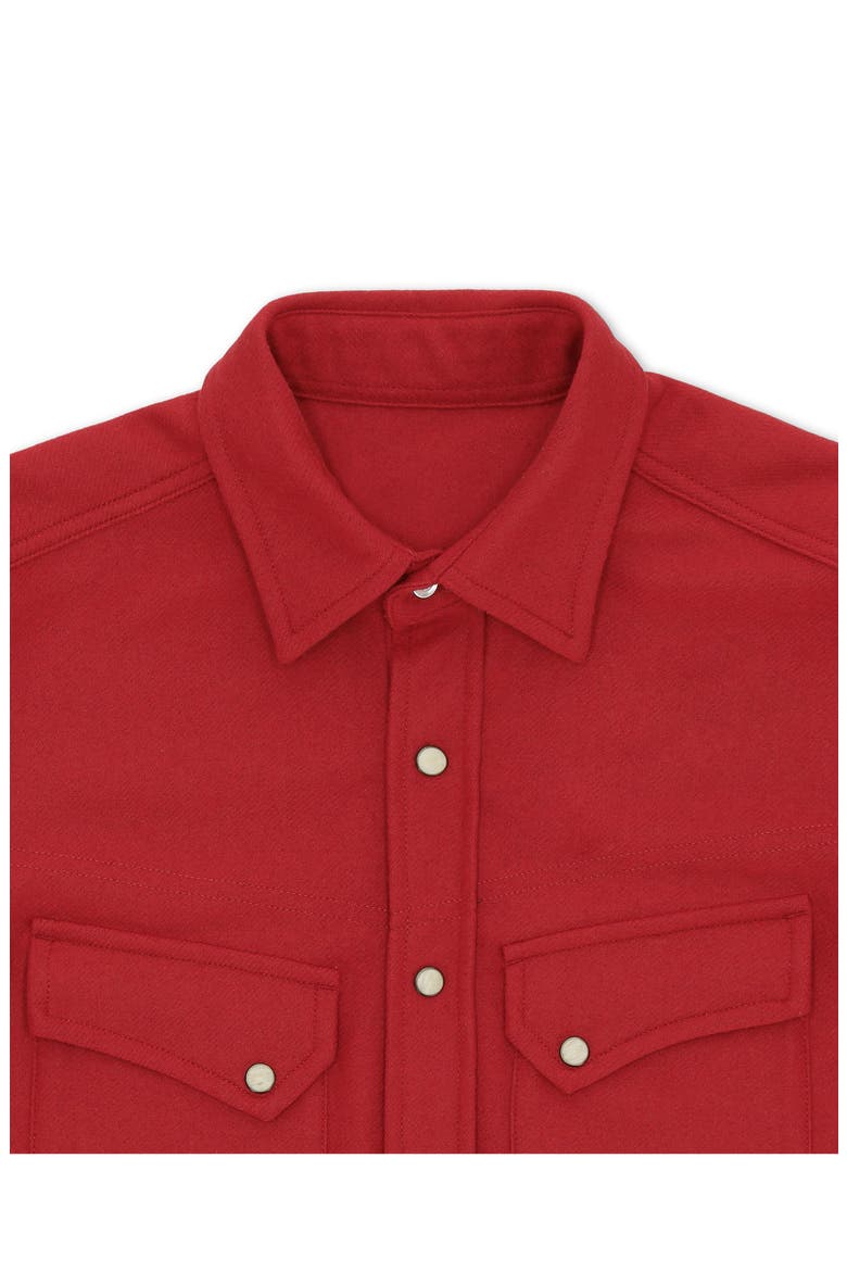 Pasadena Western Flannel Shirt, Alternate, color, Red