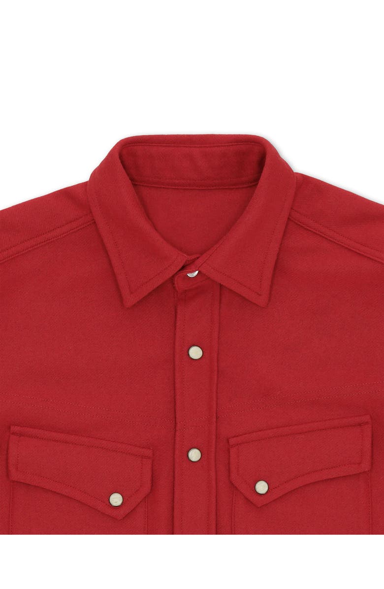 Fortela Pasadena Western Flannel Shirt, Alternate, color, Red