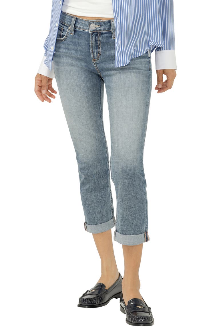 Elyse Capri Jeans, Main, color, PALM