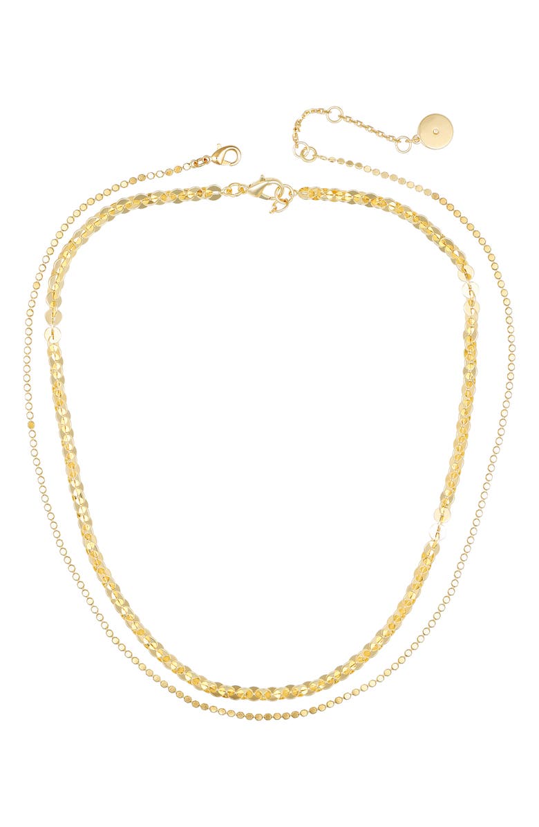 Vince Camuto Set of 2 Assorted Chain Necklaces, Alternate, color, Gold Tone