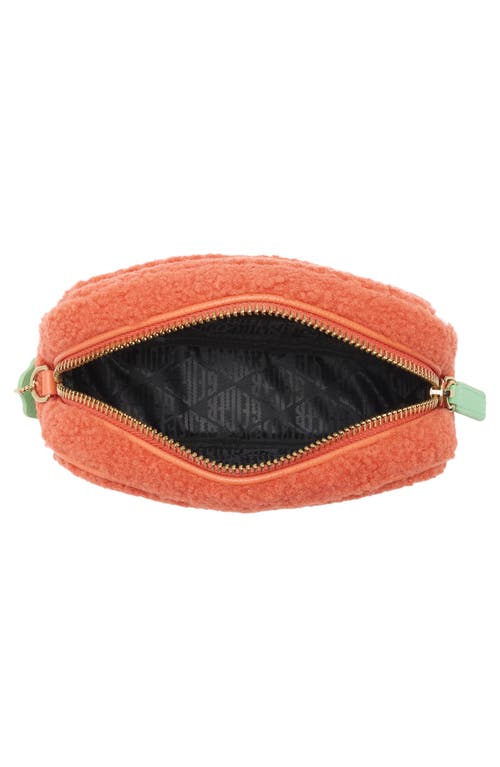 Kurt Geiger London Chiswick High Pile Fleece Camera Bag In Pink