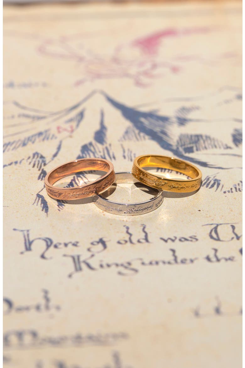 The Lord of the Rings The One Band Ring, Alternate, color, GOLD