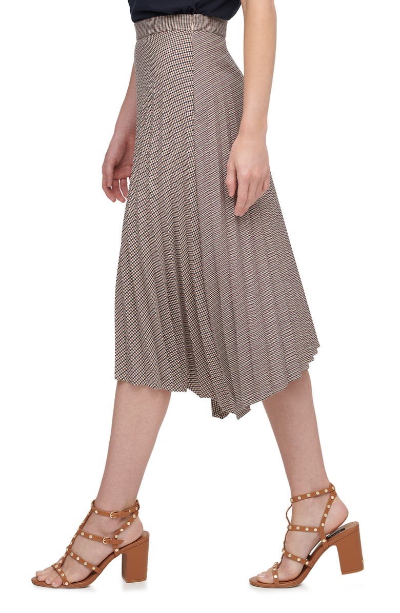 DKNY Asymmetric Houndstooth Skirt, Alternate, color, 