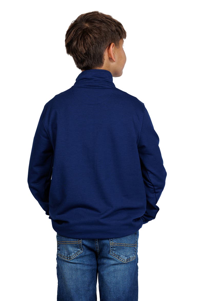 Kids' Fleece Quarter-Zip Pullover, Alternate, color, NAVY