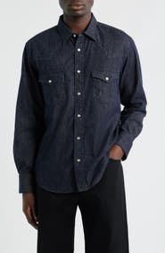 EDWIN Denim Western Button-Up Shirt