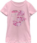 MINECRAFT Girl's Minecraft Axolotl Graphic T-Shirt