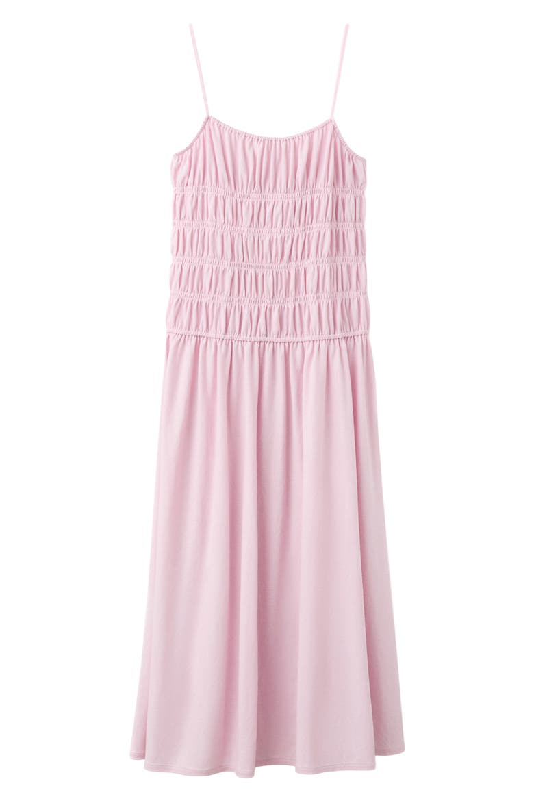 Ruched Bodice Midi Dress, Alternate, color, LIGHT PINK