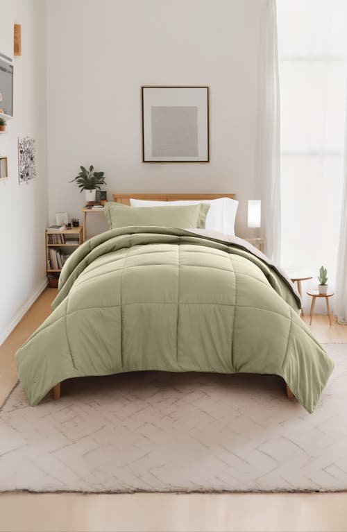 Homespun Ultimate College Essentials Bedding Bundle. In Sage/ivory