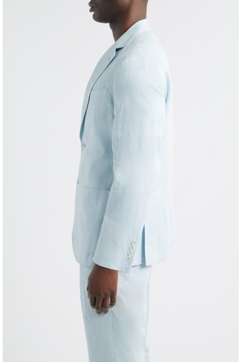 Henrik Trim Fit Solid Italian Linen Suit Separate Jacket, Alternate, color, LIGHT BLUE