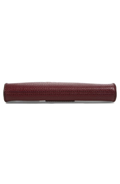 Marc Jacobs The Pouch Grain Leather Wristlet In Red