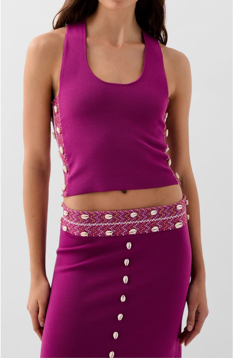 Scalpers Shell Knit Top, Main, color, Purple