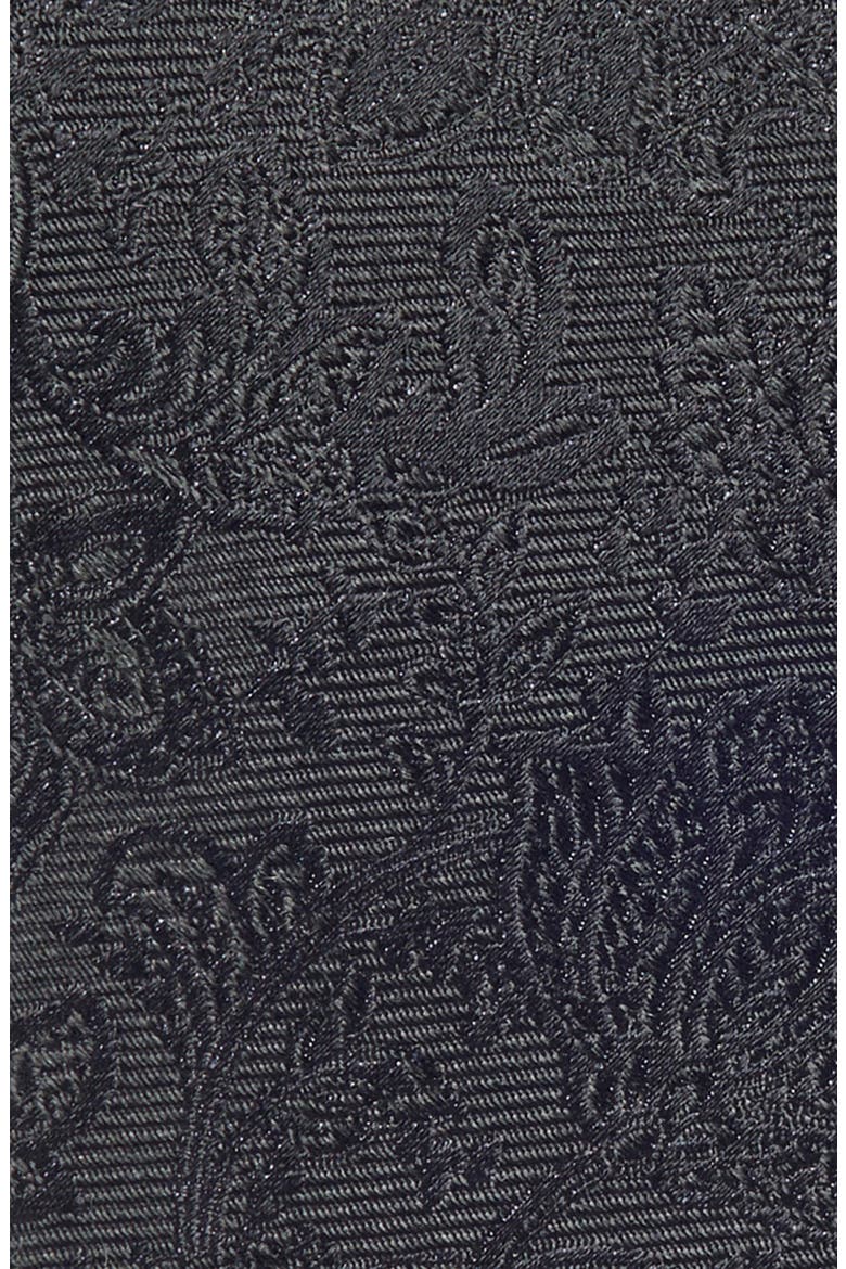 Reina Floral Silk Jacquard Tie, Main, color, BLACK