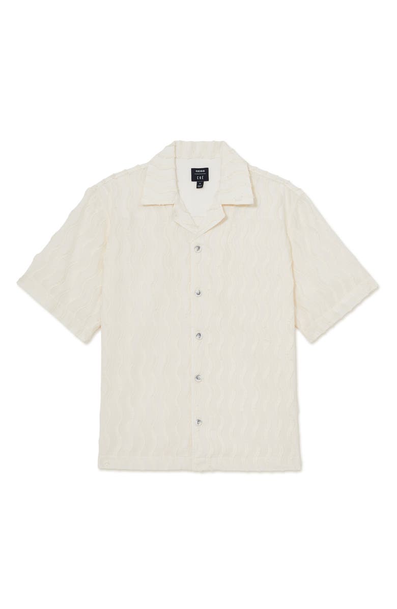 Reiss x Ché Mastella Camp Shirt, Alternate, color, Off White