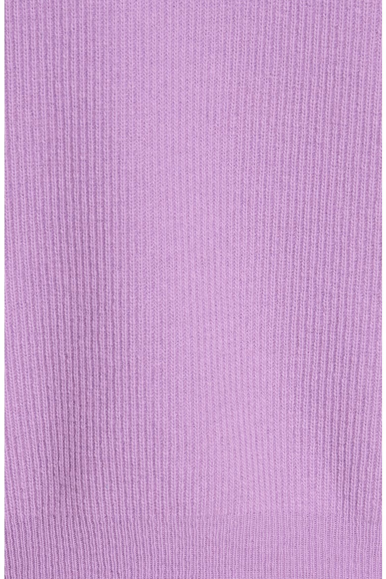 Merino Wool & Cashmere Blend Crop Hoodie, Alternate, color, LAVENDER