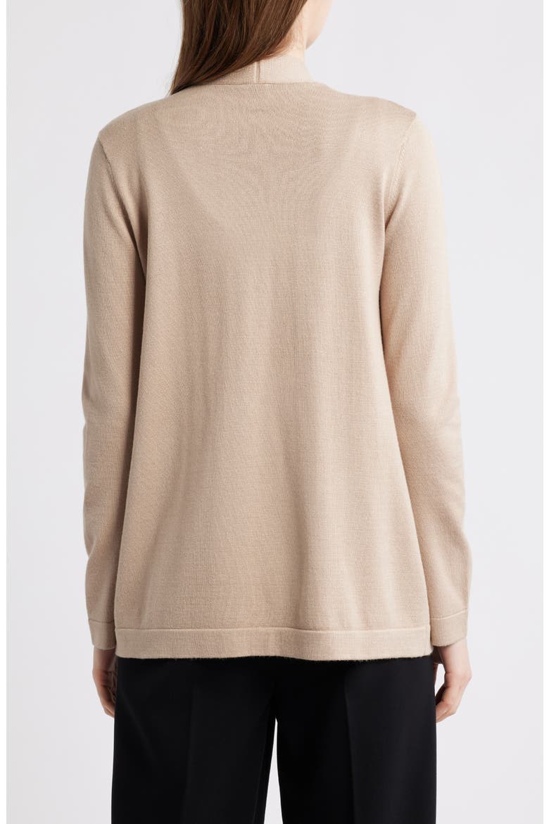 Chatham Open Front Cardigan, Alternate, color, LATTE