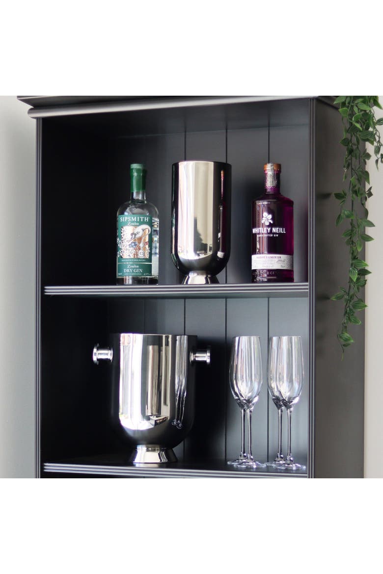 Trombone Wine Cooler, Alternate, color, Silver
