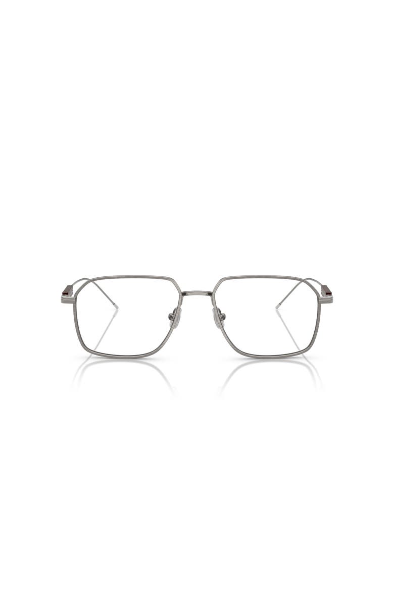 Brunello Cucinelli 54mm Rectangle optical glasses, Alternate, color, Grey