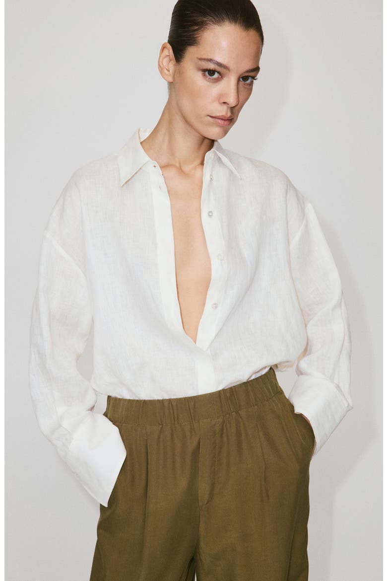Baggy Lyocell Pants, Alternate, color, KHAKI GREEN