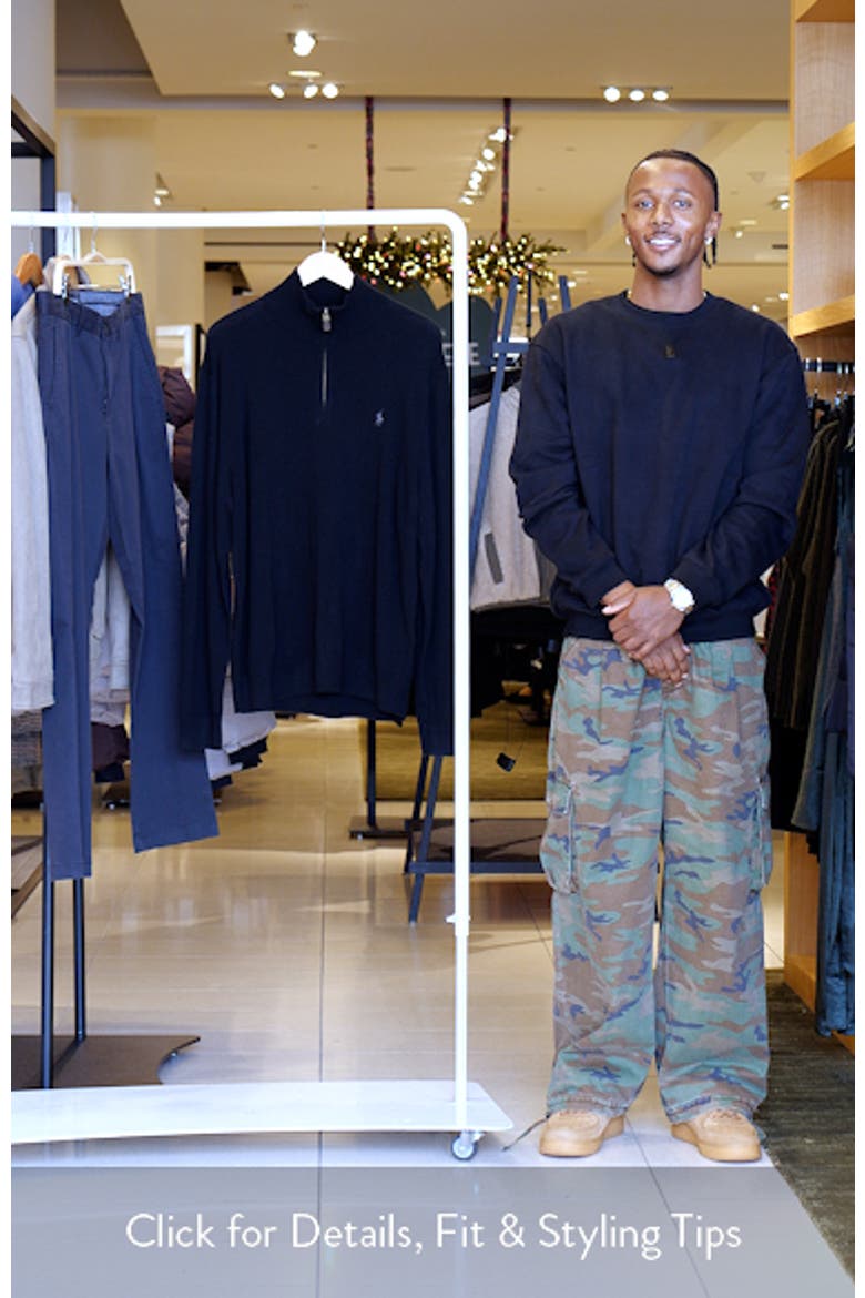 Regular Fit Wool Quarter Zip Sweater (Men) | Nordstrom