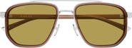 Gucci 55mm Square Sunglasses