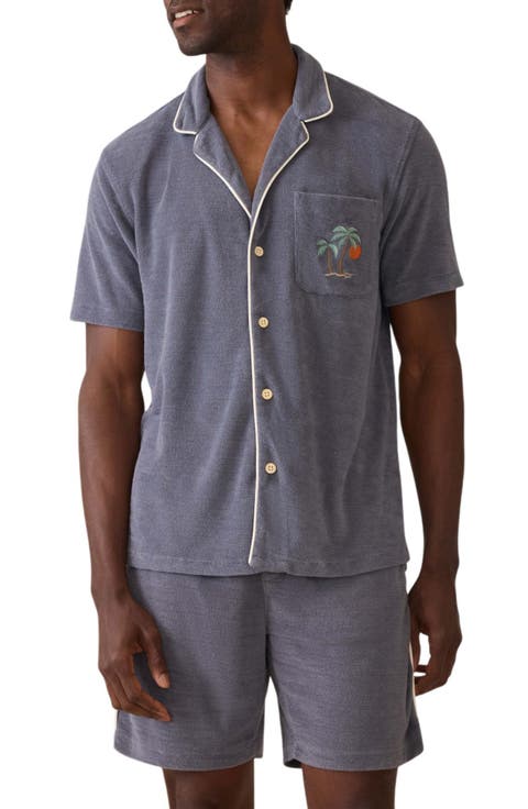 Cabana Towel Terry Camp Shirt