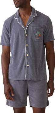 Faherty Cabana Towel Terry Camp Shirt