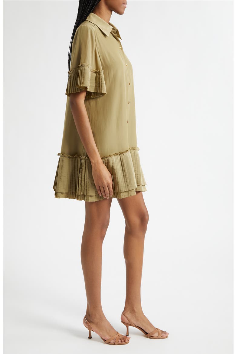 Tabitha Short Sleeve Shirtdress, Alternate, color, SAFARI