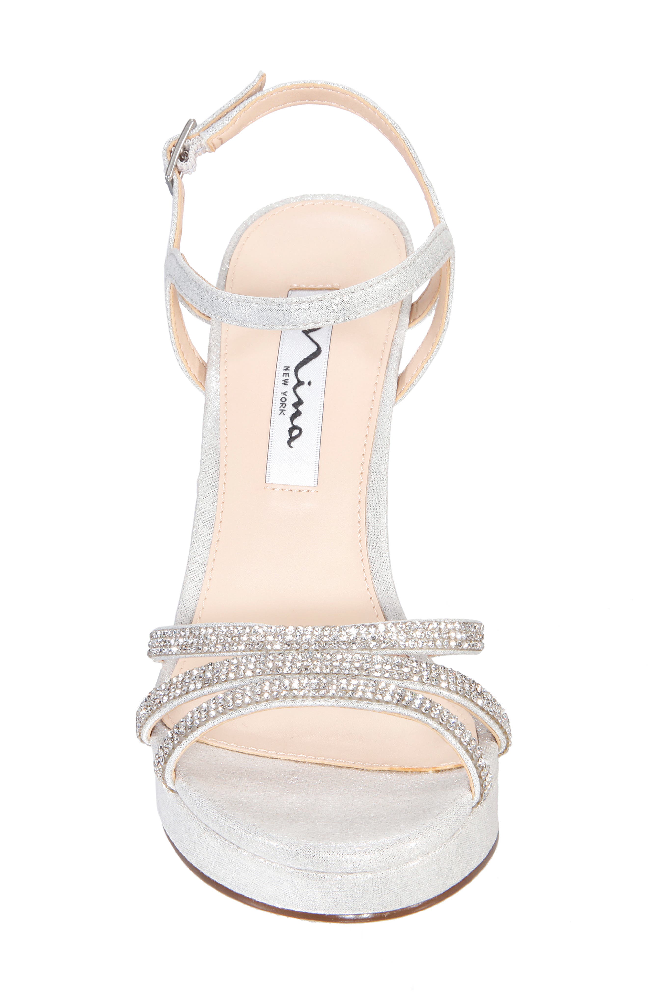Nina Saralyn Embellished Sandal, Alternate, color, 