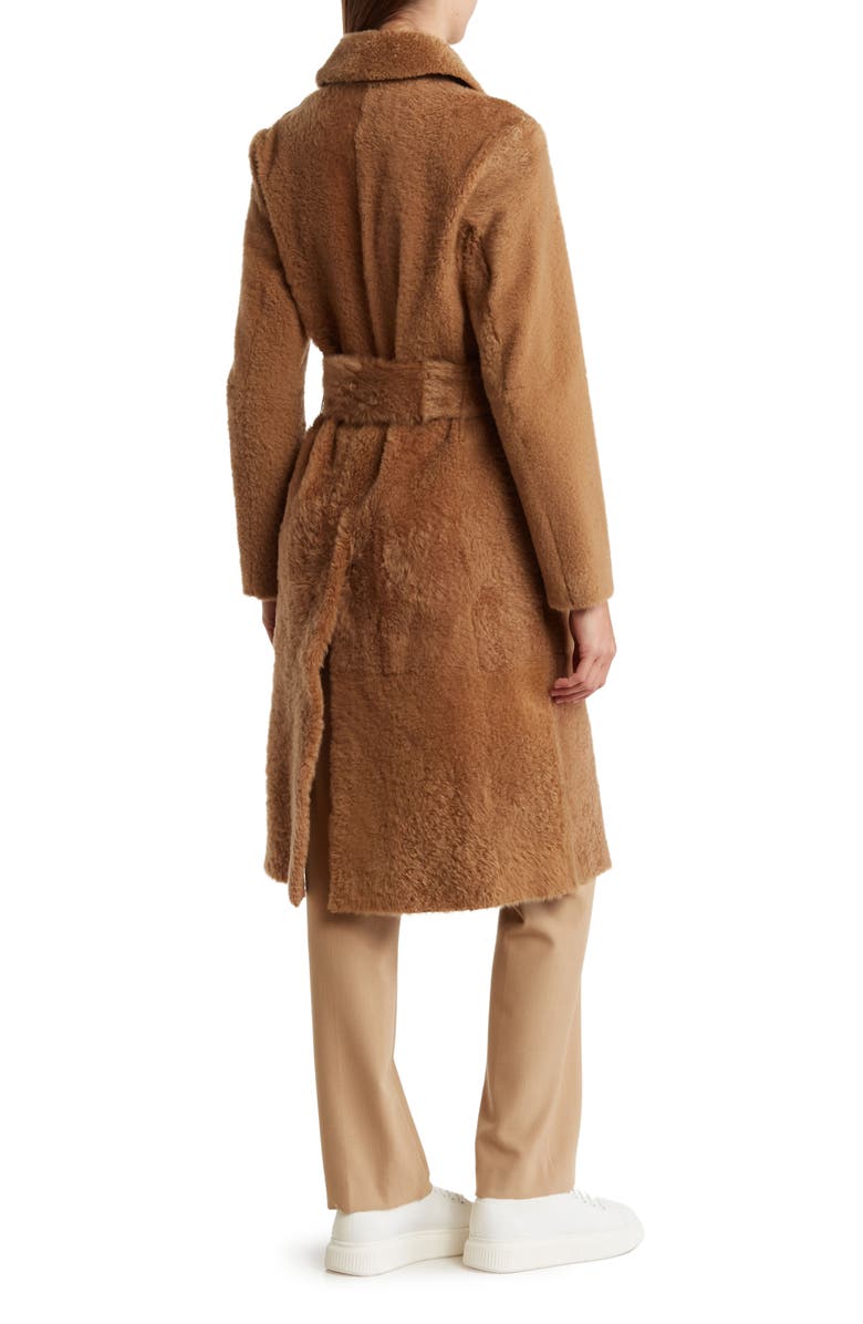 Vince Belted Genuine Shearling Coat, Alternate, color,