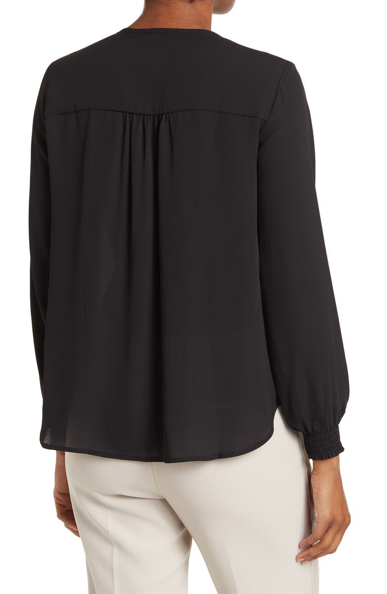 Pleione Smocked Cuff Long Sleeve Blouse, Alternate, color, 