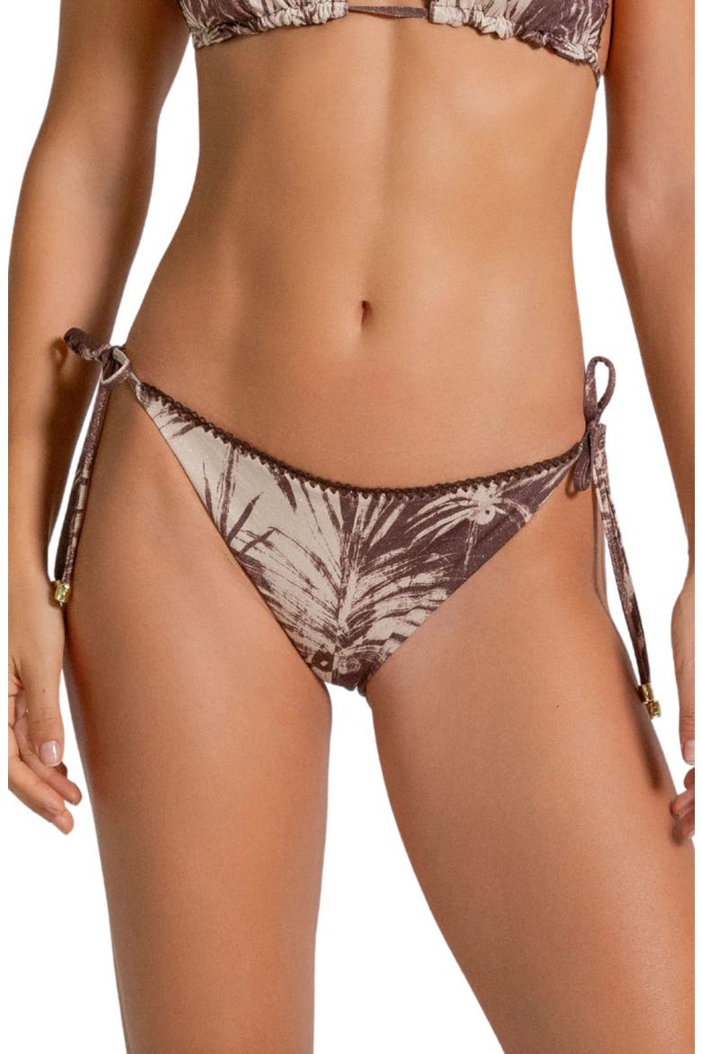 American Fit Side Tie Bikini Bottoms, Alternate, color, COFFEE BEAN
