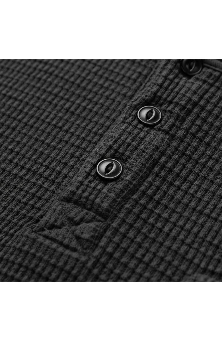 Seager Co Sawpit Long Sleeve Cotton Thermal Henley, Alternate, color, Vintage Black