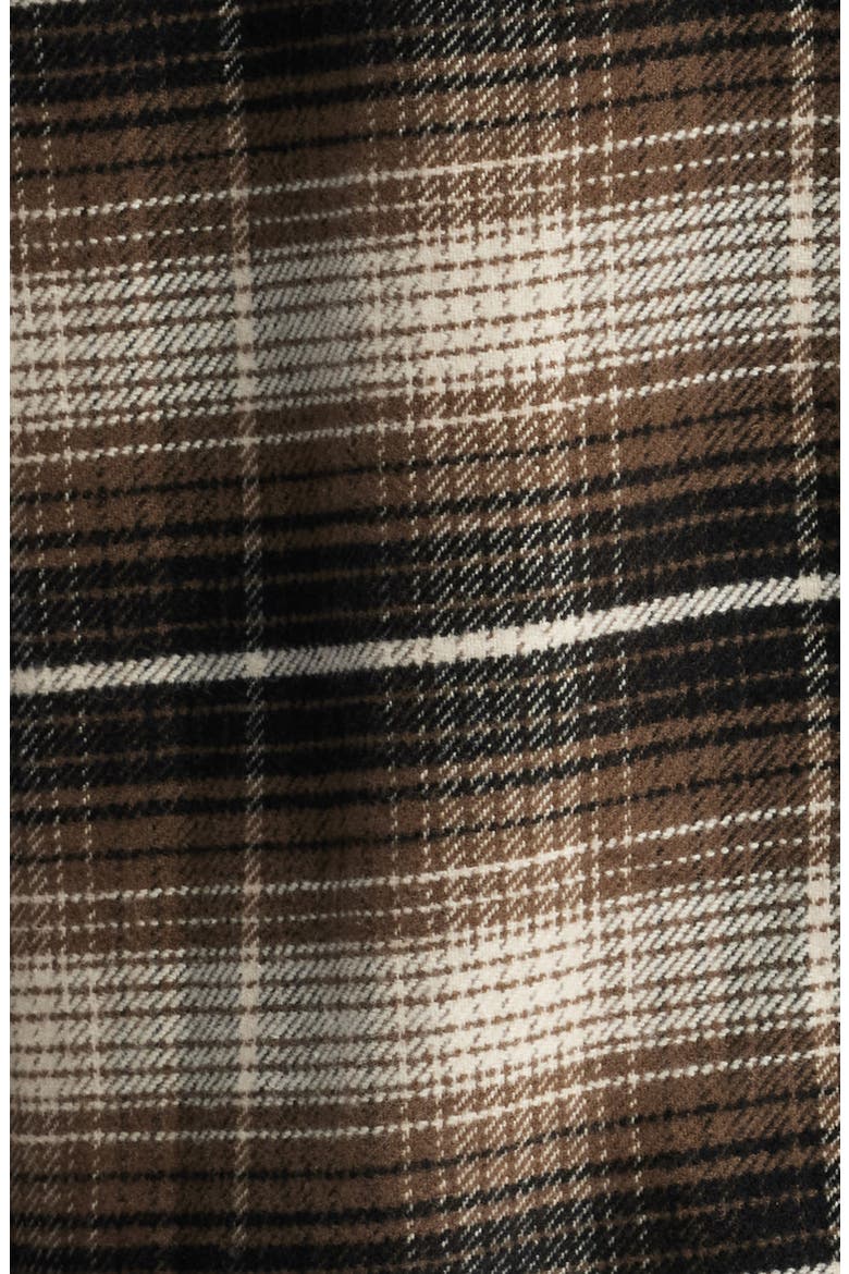 Forest Check Flannel Button-Up Shirt, Alternate, color, MUSHROOM