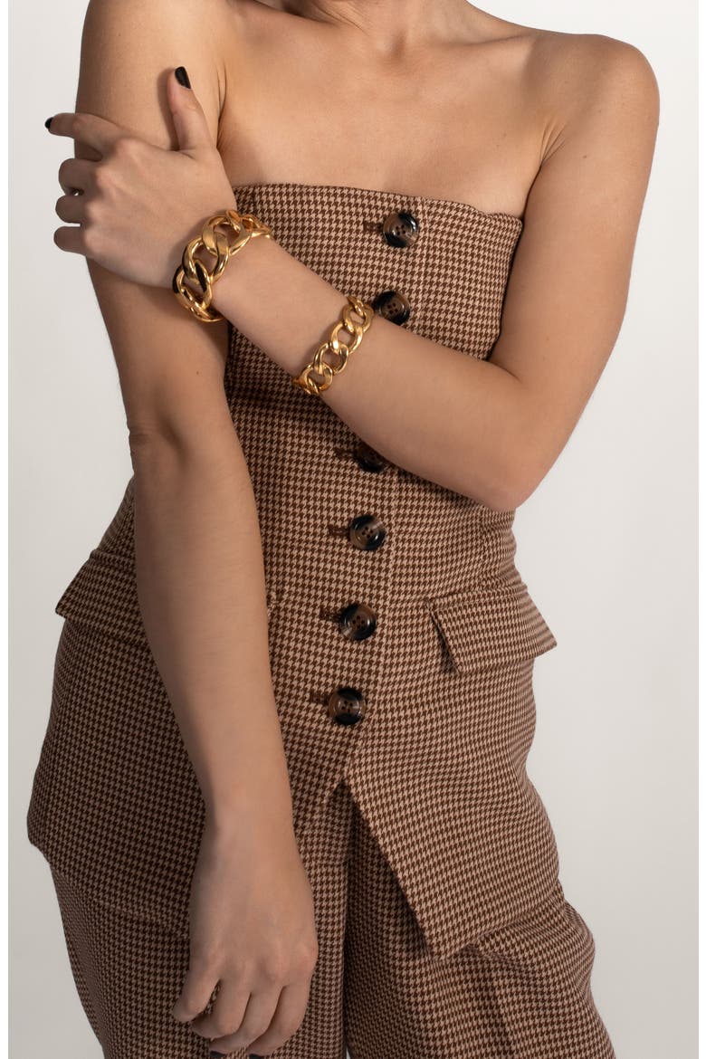 Dakota Cuff Bracelet, Alternate, color, GOLD