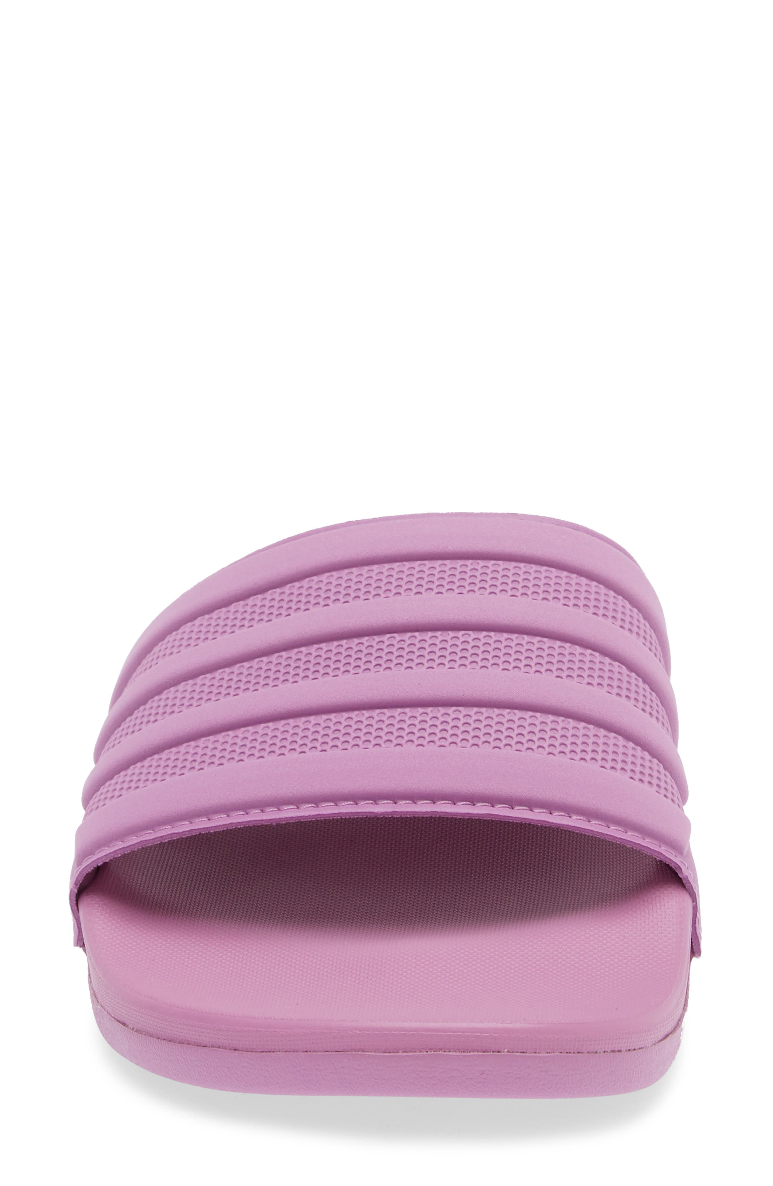 adidas Adilette Comfort Slide Sandal, Alternate, color, Purple/Purple/Purple