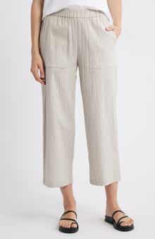 Eileen Fisher Stretch Organic Cotton Crop Pants
