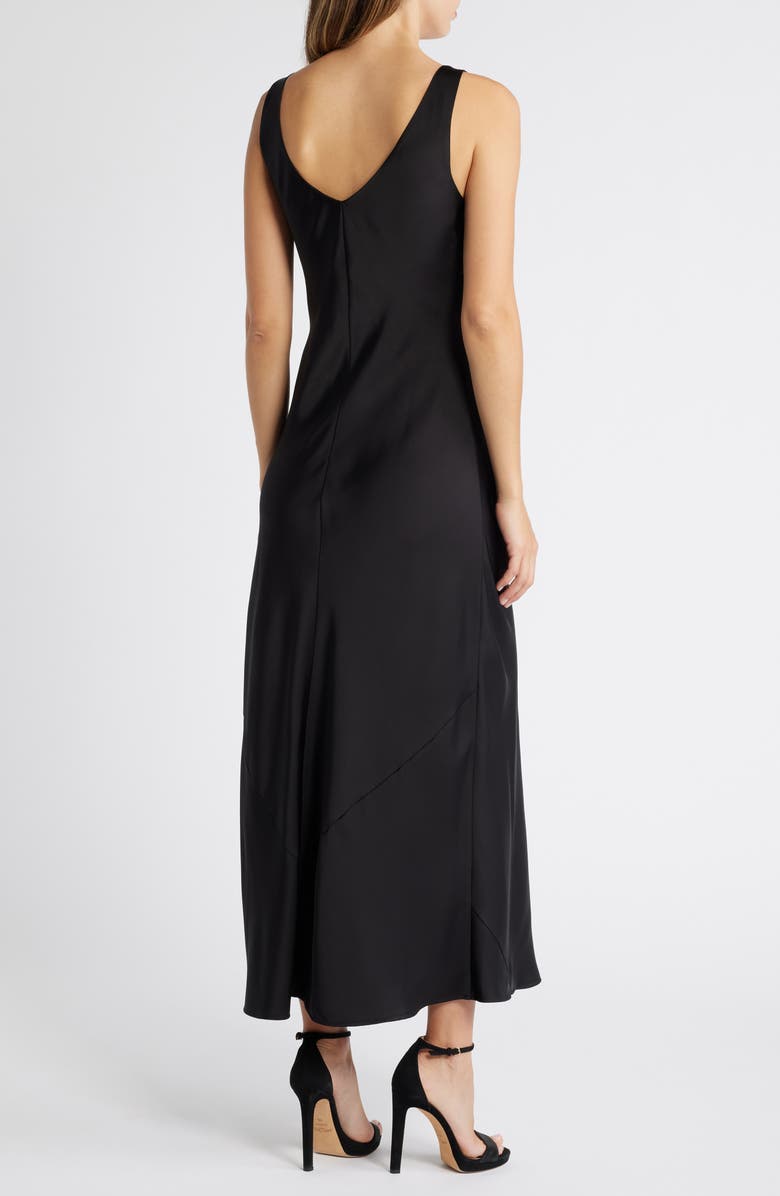 Sam Edelman Satin & Velvet Maxi Dress, Alternate, color, 