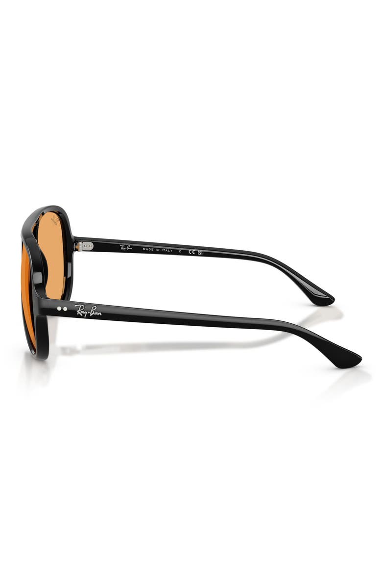 Cats 5000 59mm Pilot Sunglasses, Alternate, color, BLACK / ORANGE