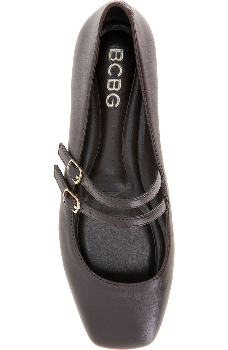 BCBGeneration Harisa Mary Jane Flat, Alternate, color, Chocolate