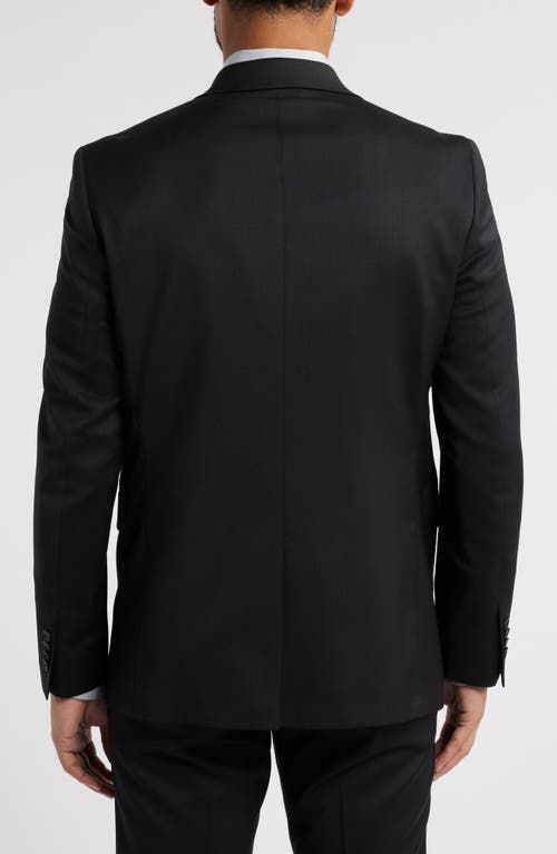 Allsaints Ross Slim Fit Stretch Wool Suit Jacket In Black
