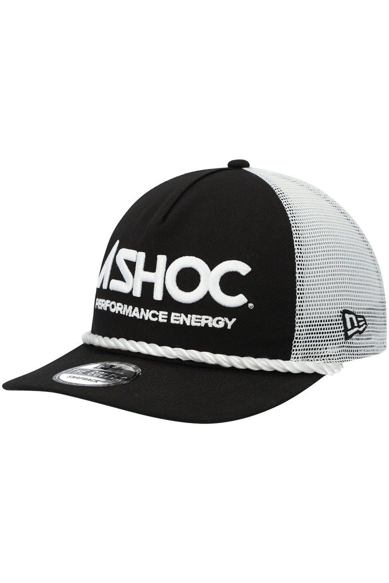 Men's New Era Black/White Chase Elliott Golfer Snapback Hat, Alternate, color, Black