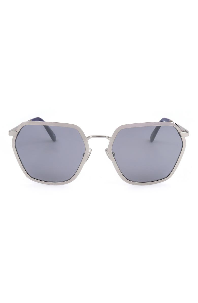 Marni 59mm Round Sunglasses, Main, color, Silver / Grey