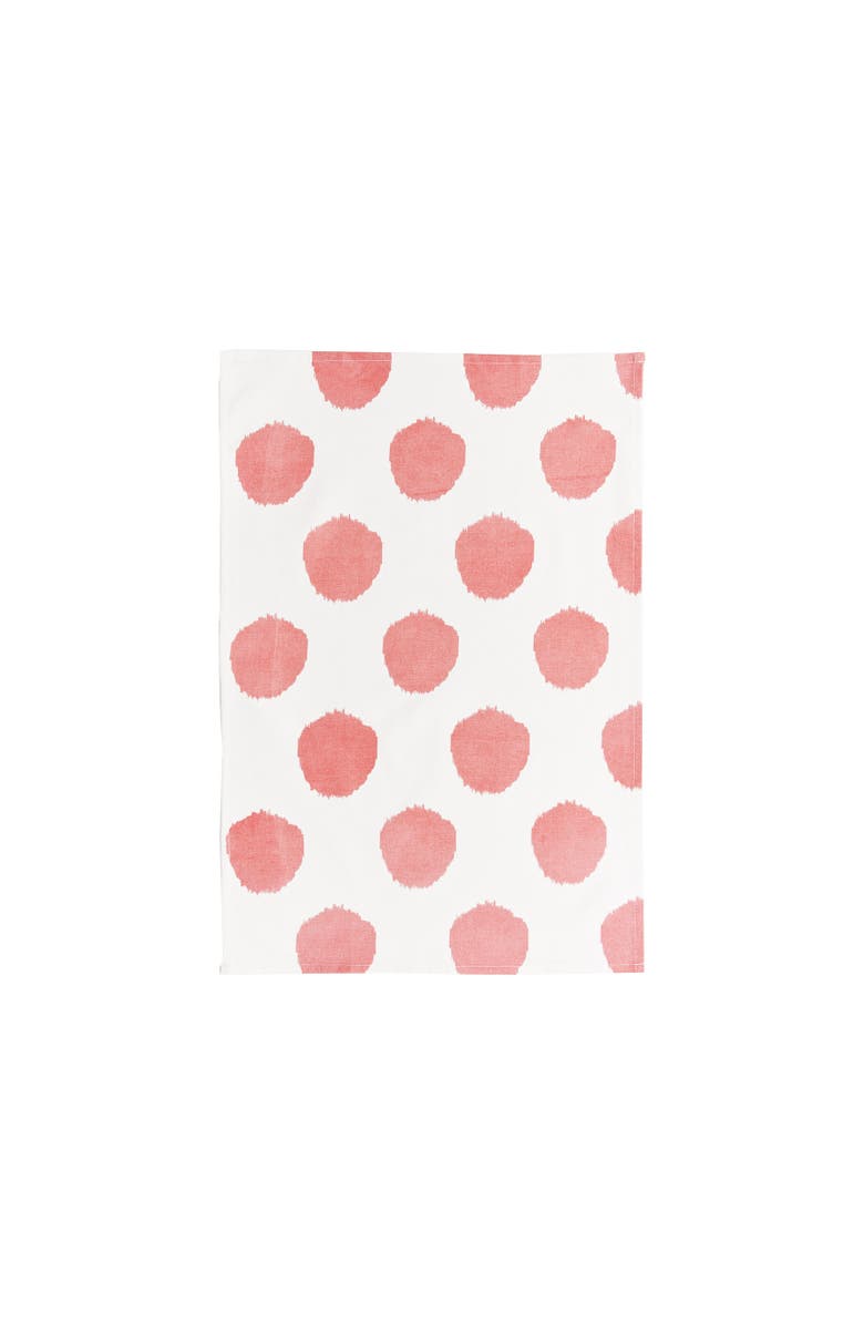 carol & frank Hibiscus Dot Towel, Main, color, Pink