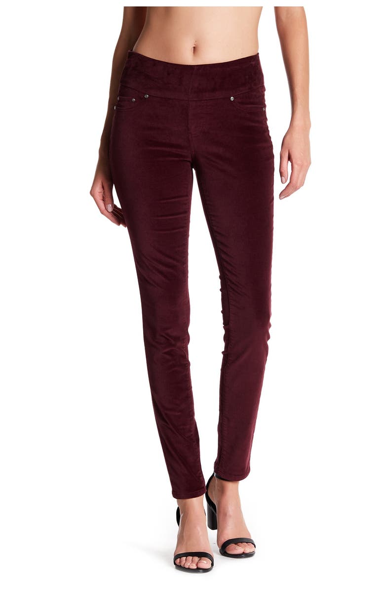 JAG Nora Stretch Velvet Skinny Pants, Main, color,