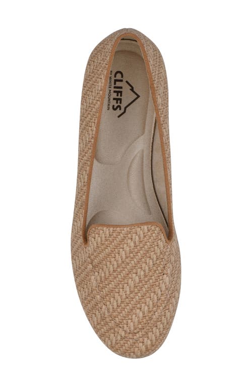 Cliffs By White Mountain Gutsy Woven Loafer In Tan Raffia Pu