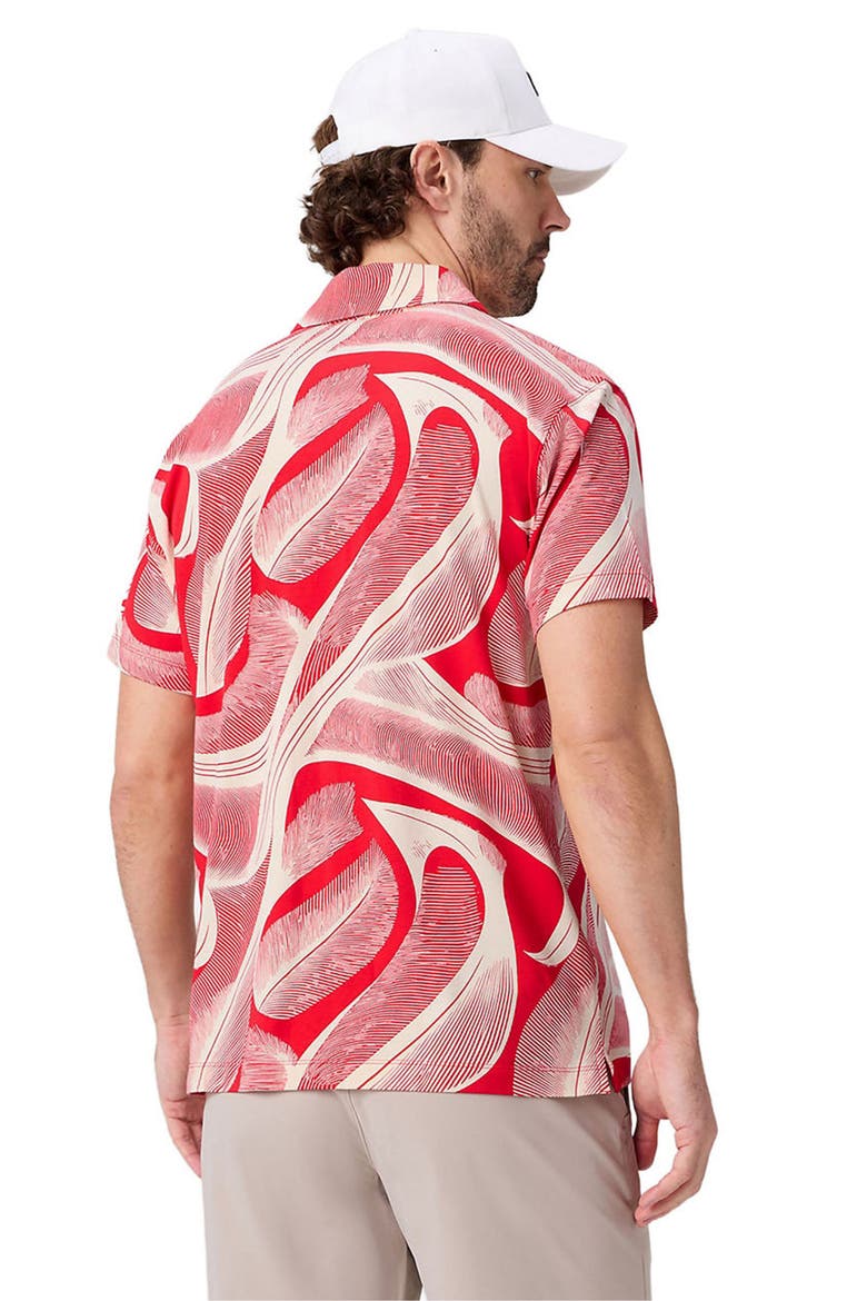 Men's The 24-7 Polo, Alternate, color, Heated Red Jungle Flow