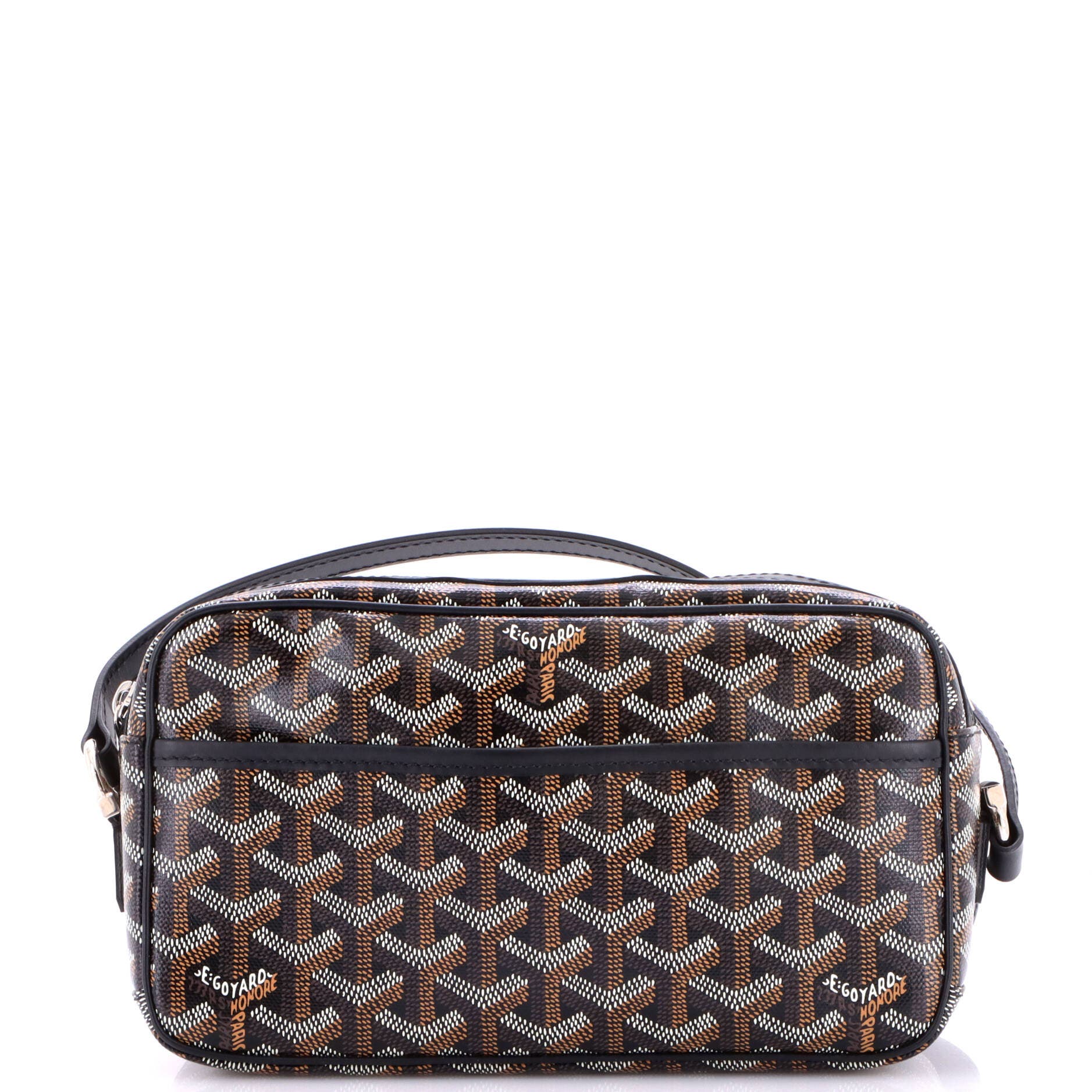Cap Vert Bag Coated Canvas, Main, color, Black
