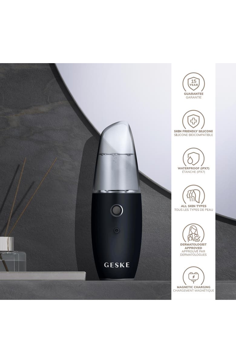 GESKE SmartAppGuided Facial Hydration Refresher | 4 in 1, Alternate, color, Black