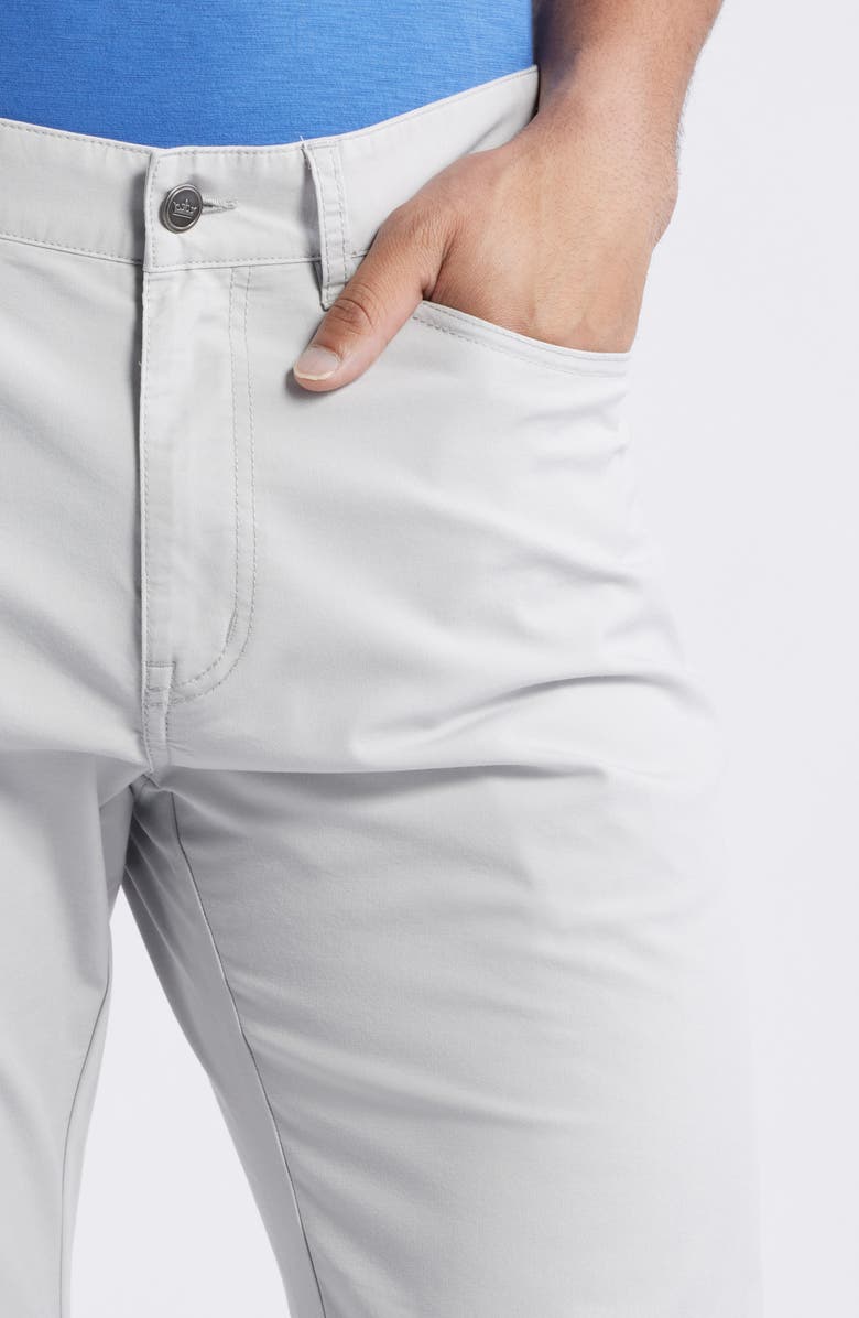 Peter Millar Crown Comfort Signature Sateen Five-Pocket Pants, Alternate, color, British Grey